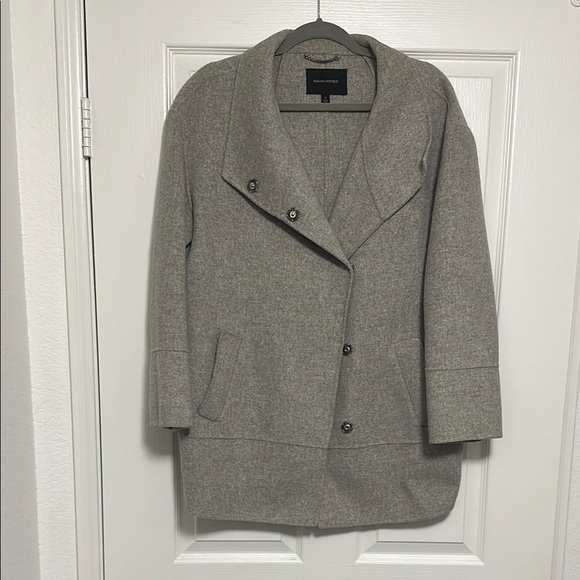 Banana Republic Light Gray Coat - Picture 1 of 6